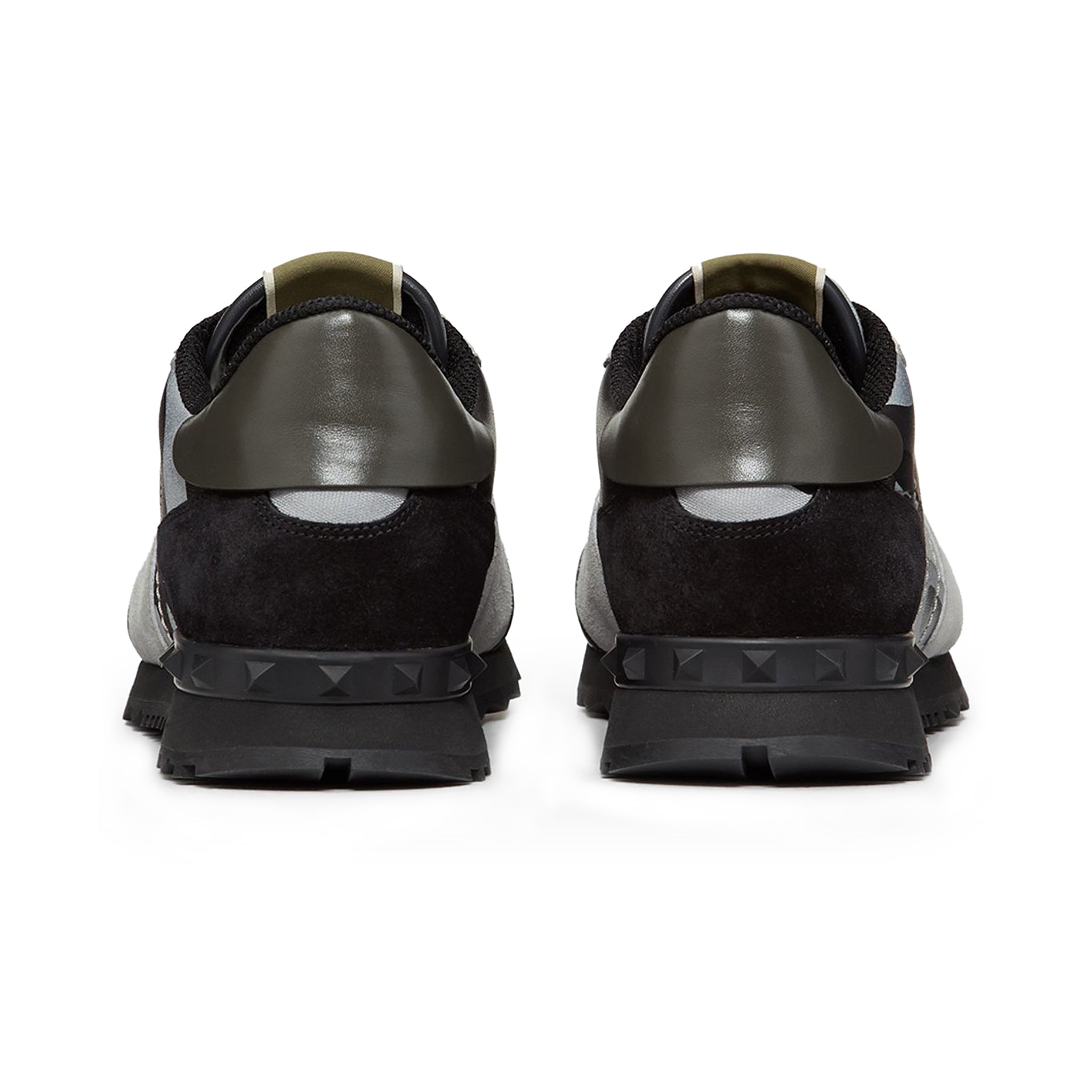 Image of Valentino Grey Black Camouflage Rockrunner Sneaker